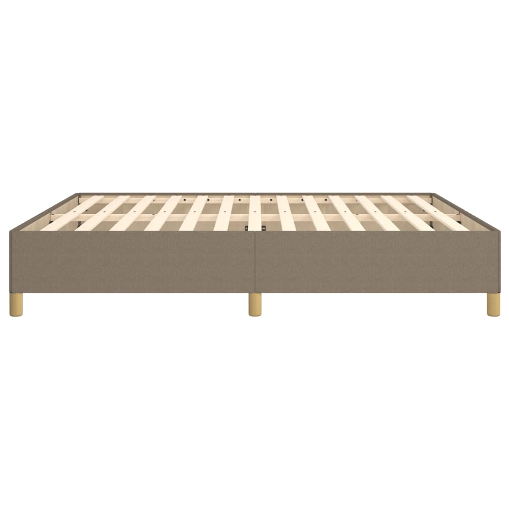 vidaXL Σκελετός Κρεβατιού Χωρίς Στρώμα Taupe 180x200 εκ. Υφασμάτινο