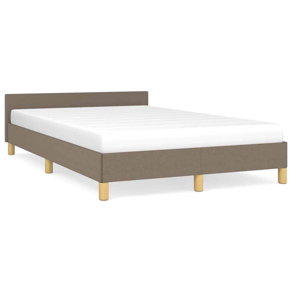 vidaXL Σκελετός Κρεβατιού Χωρίς Στρώμα Taupe 120x200 εκ. Υφασμάτινο