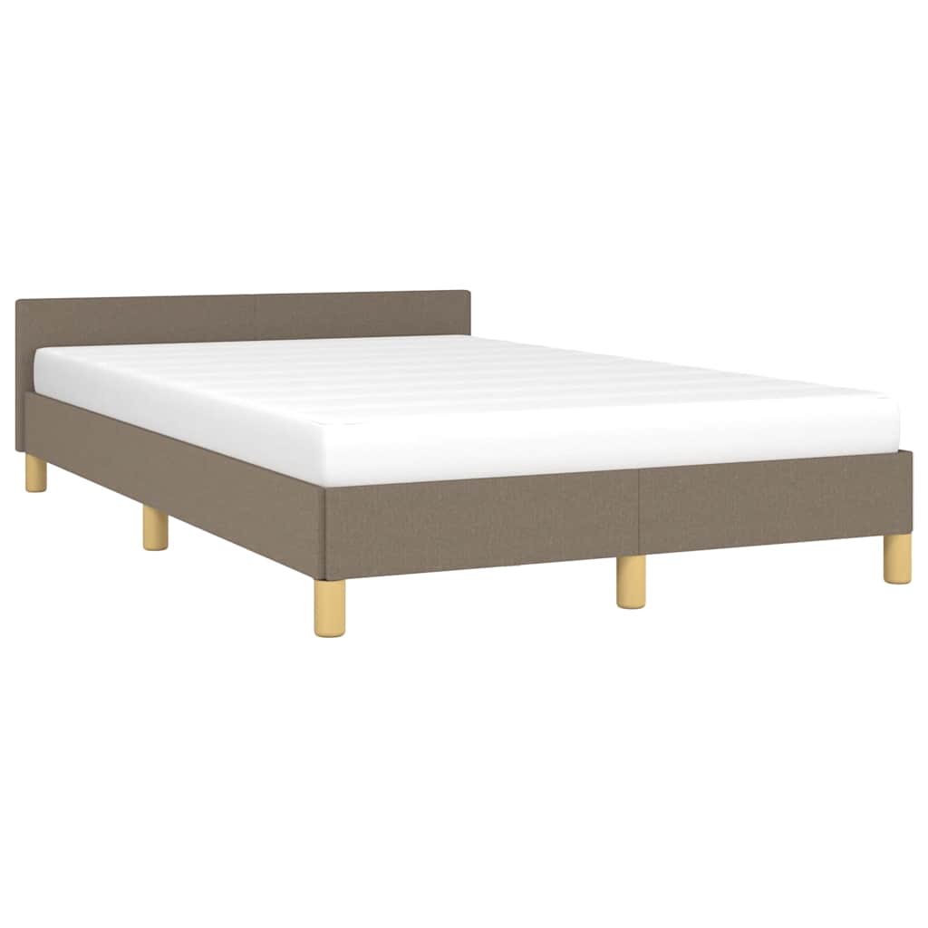 vidaXL Σκελετός Κρεβατιού Χωρίς Στρώμα Taupe 120x200 εκ. Υφασμάτινο