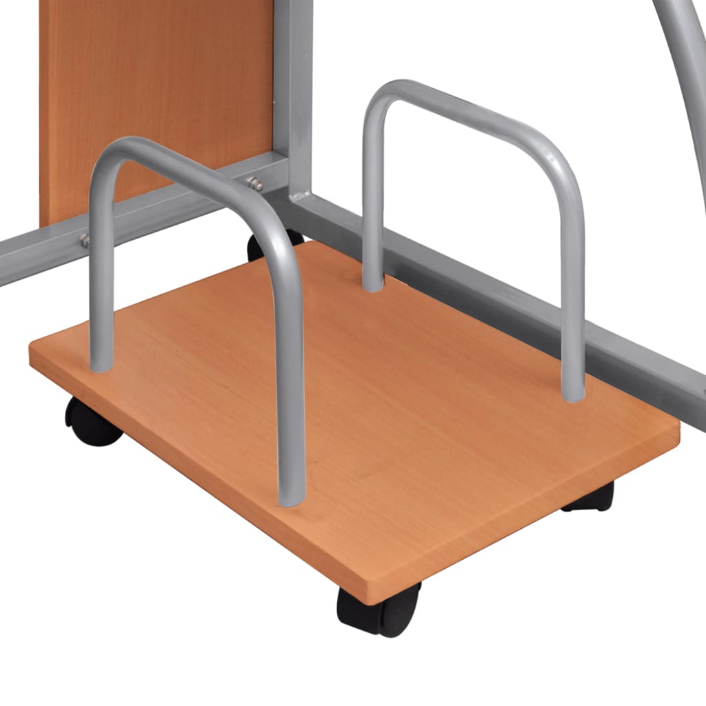 vidaXL Γραφείο Υπολογιστή Καφέ 110 x 52 x 88,5 εκ. Επεξεργασμένο Ξύλο