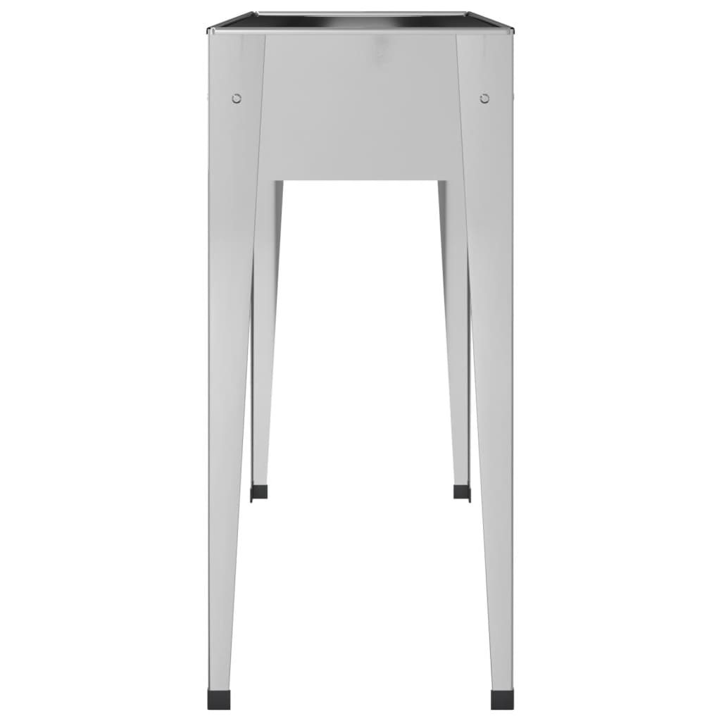 vidaXL Ζαρντινιέρα 100,5 x 40,5 x 90 εκ. Γαλβανισμένος Χάλυβας