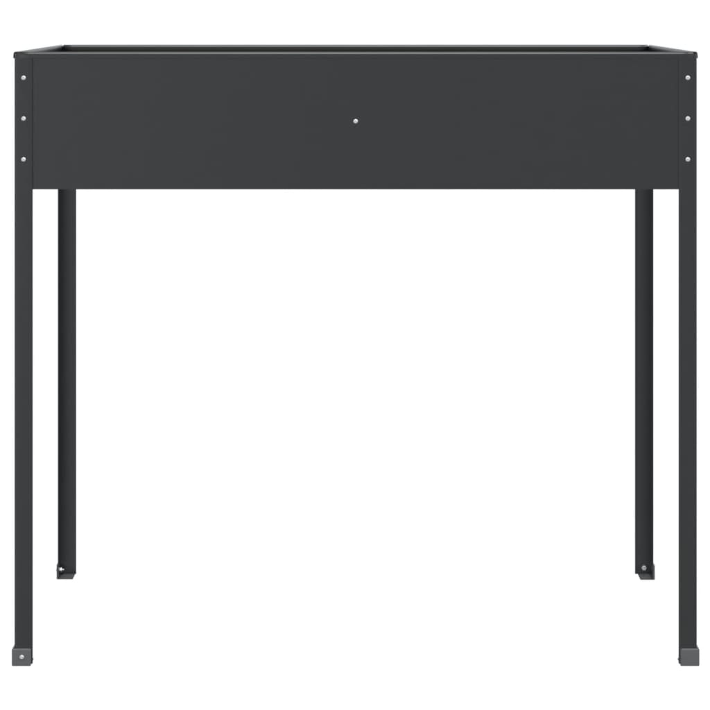 vidaXL Ζαρντινιέρα Ανθρακί 100,5 x 40,5 x 90 εκ. Γαλβανισμένος Χάλυβας