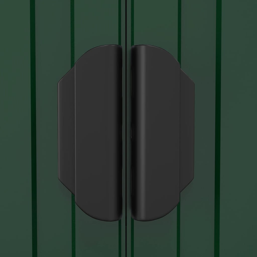 vidaXL Αποθήκη Κήπου Πράσινη 192 x 108 x 223 εκ. Γαλβανισμένο Ατσάλι