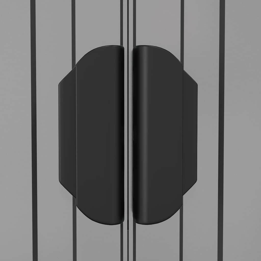 vidaXL Αποθήκη Κήπου Ανοιχτό γκρι 192x108x223 εκ. Γαλβανισμένο Ατσάλι