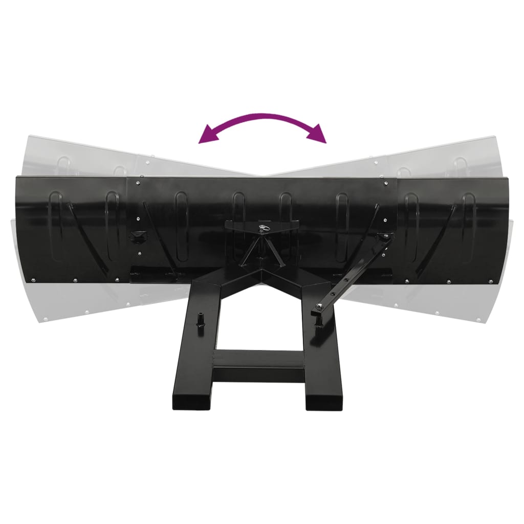 vidaXL Εκχιονιστικό για Περονοφόρο Μαύρο 200 x 48 εκ.