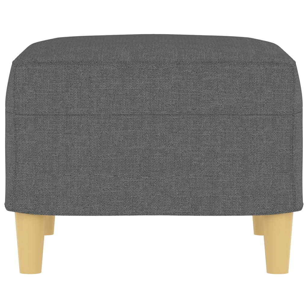 vidaXL Υποπόδιο Σκούρο Γκρι 60 x 50 x 41 εκ. Υφασμάτινο