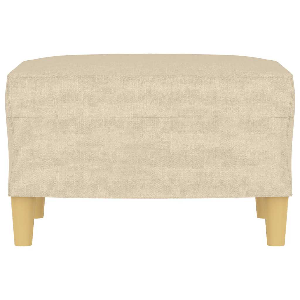 vidaXL Υποπόδιο Κρεμ 60x50x41 εκ. Υφασμάτινο