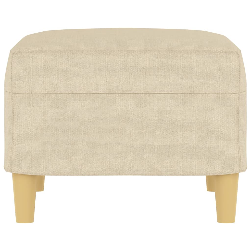 vidaXL Υποπόδιο Κρεμ 60x50x41 εκ. Υφασμάτινο