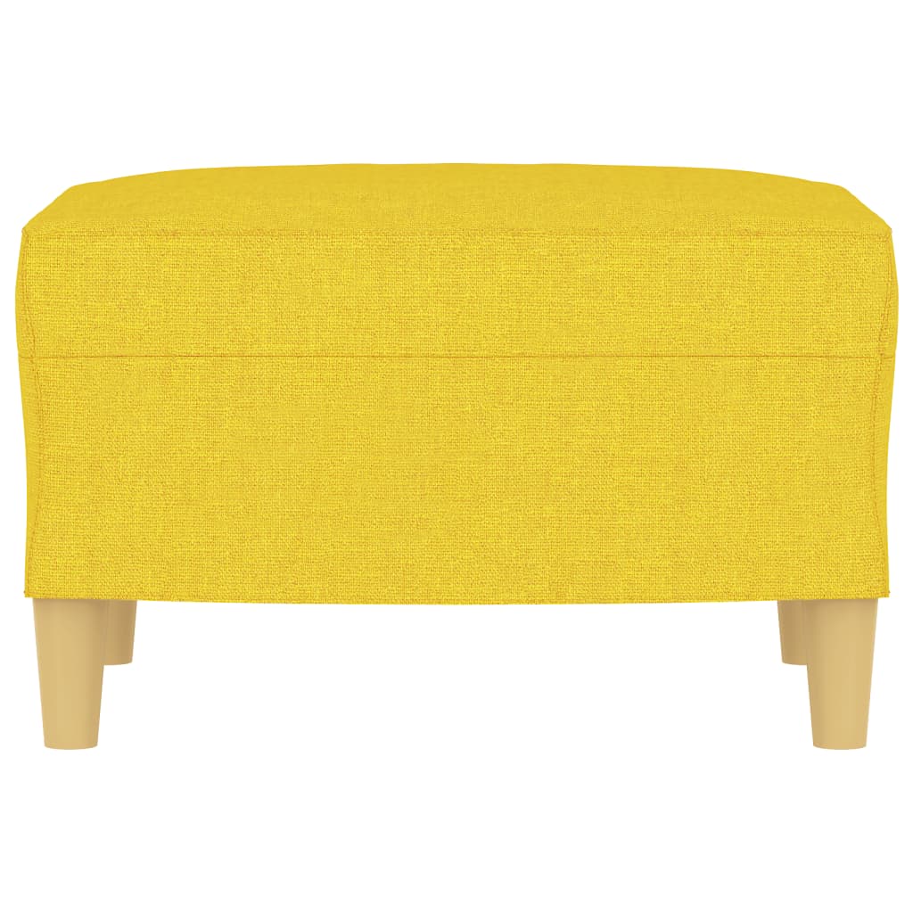 vidaXL Υποπόδιο Ανοιχτό Κίτρινο60 x 50 x 41 εκ. Υφασμάτινο