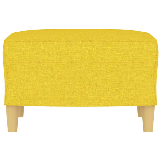 vidaXL Υποπόδιο Ανοιχτό Κίτρινο60 x 50 x 41 εκ. Υφασμάτινο