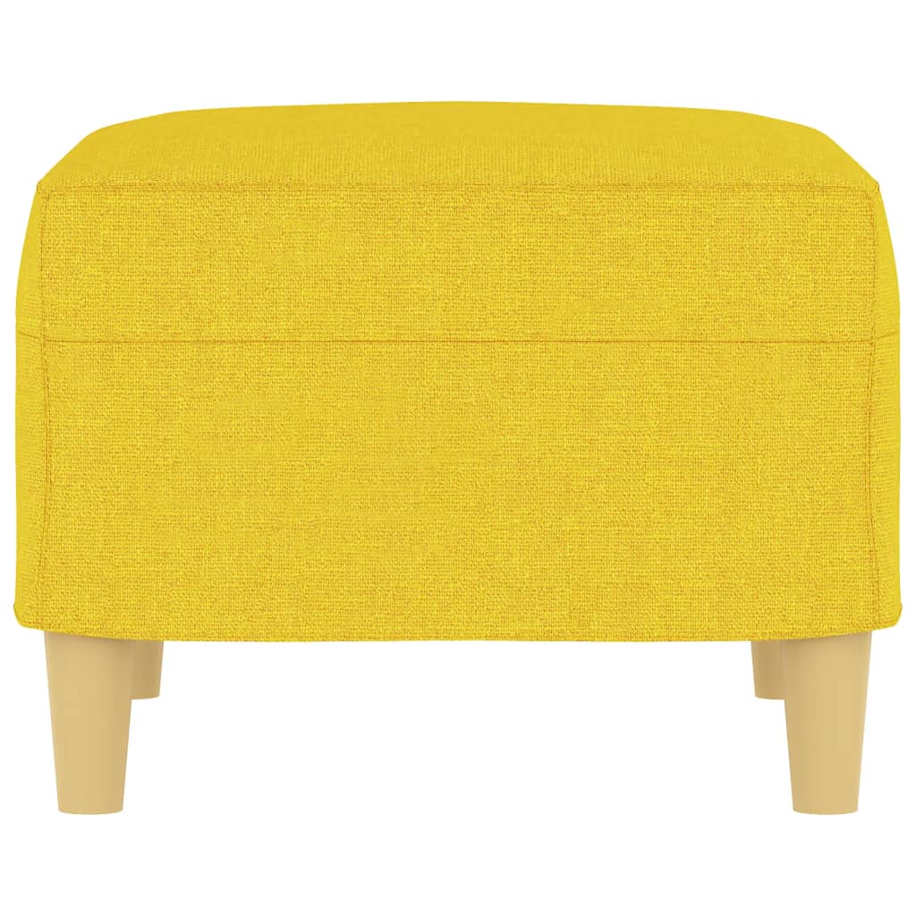 vidaXL Υποπόδιο Ανοιχτό Κίτρινο60 x 50 x 41 εκ. Υφασμάτινο