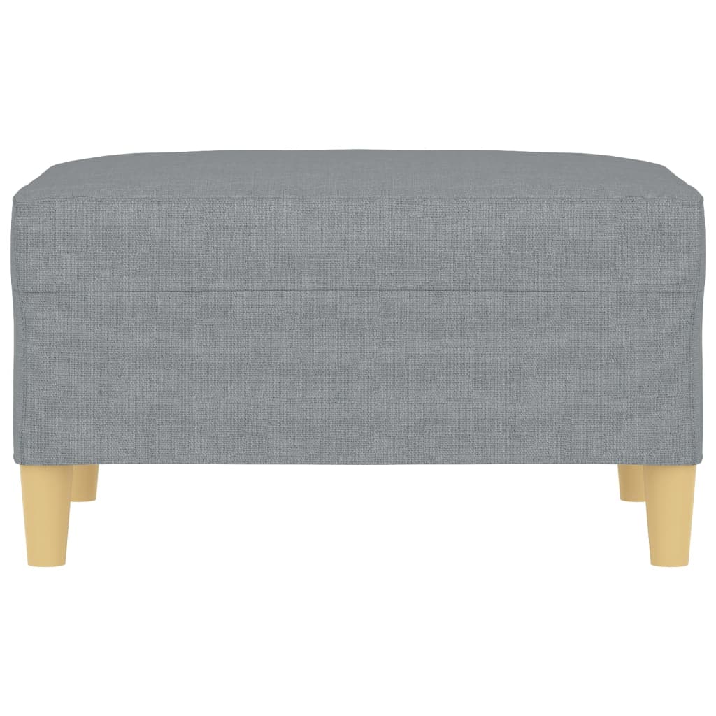 vidaXL Υποπόδιο Ανοιχτό Γκρι 70 x 55 x 41 εκ. Υφασμάτινο