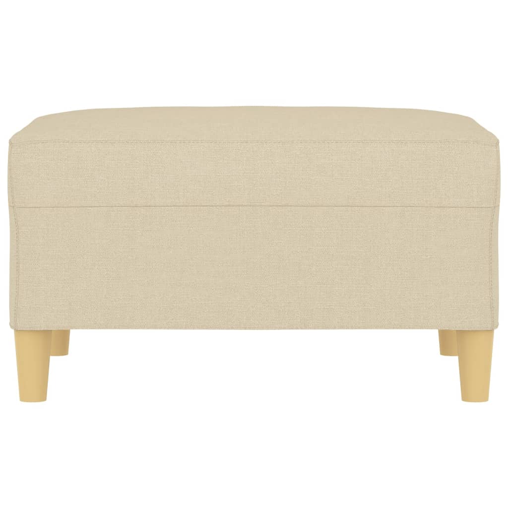 vidaXL Υποπόδιο Κρεμ 70 x 55 x 41 εκ. Υφασμάτινο