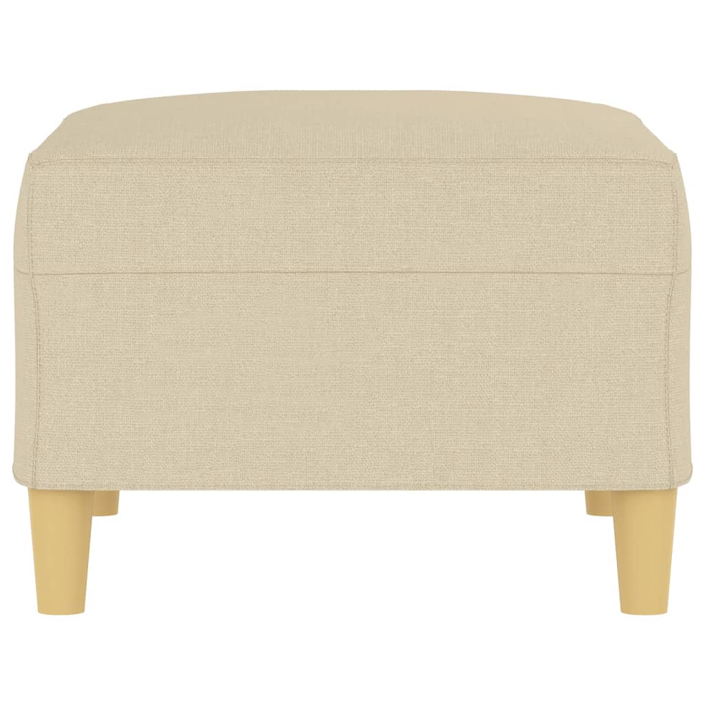 vidaXL Υποπόδιο Κρεμ 70 x 55 x 41 εκ. Υφασμάτινο