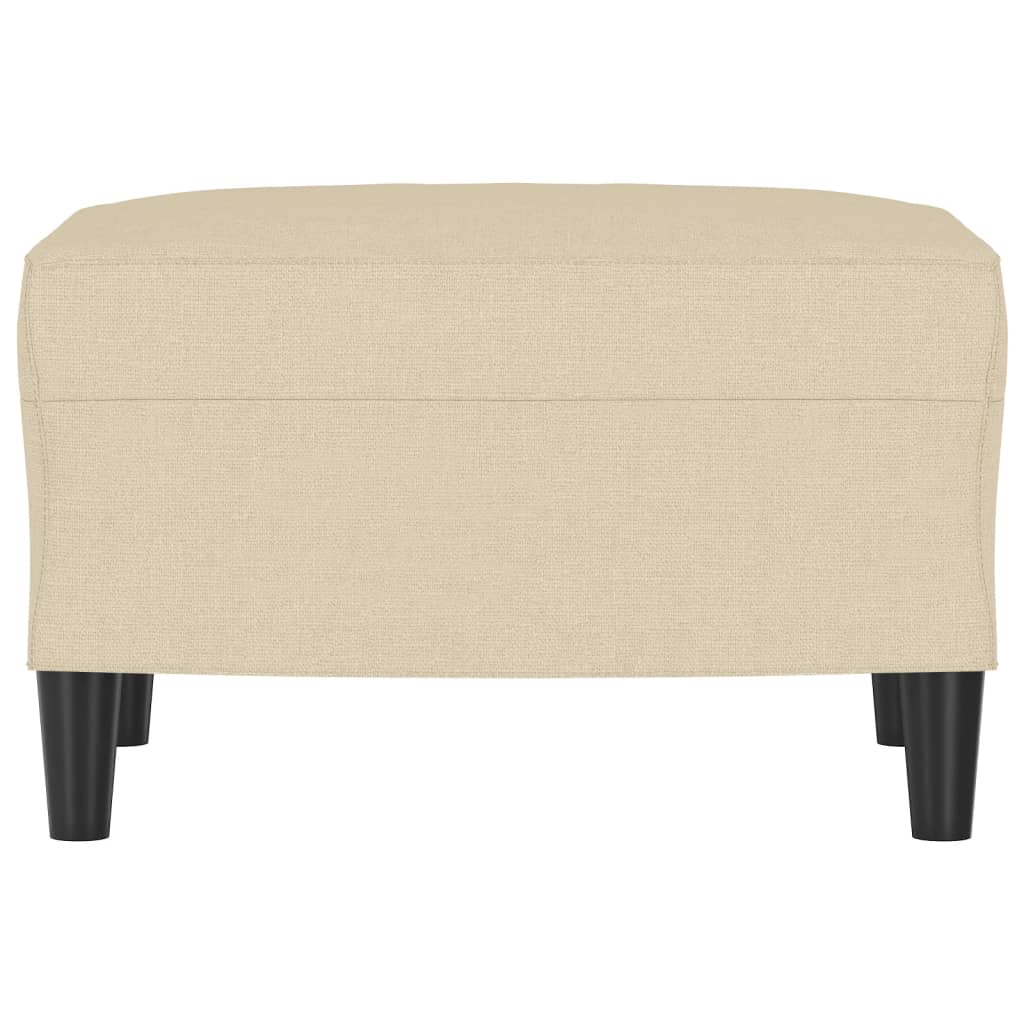 vidaXL Υποπόδιο Κρεμ 60x50x41 εκ. Υφασμάτινο