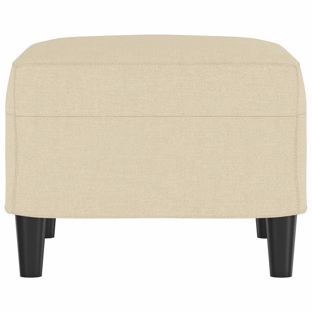 vidaXL Υποπόδιο Κρεμ 60x50x41 εκ. Υφασμάτινο