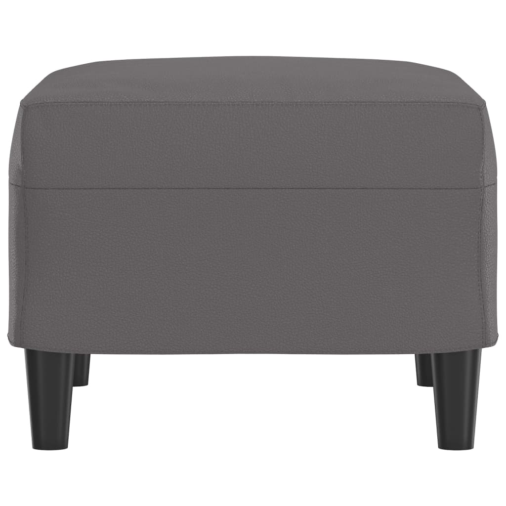 vidaXL Υποπόδιο Γκρι 60x50x41 εκ. από Συνθετικό Δέρμα