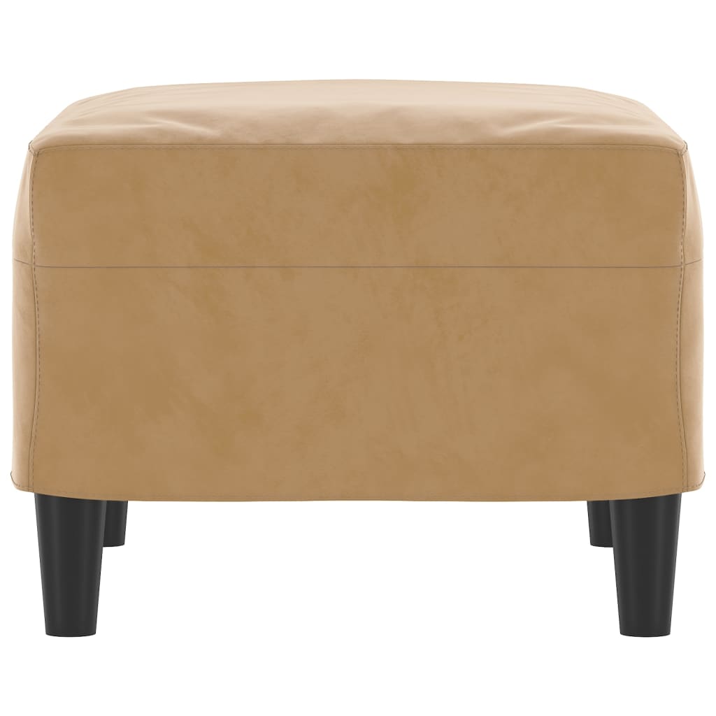 vidaXL Υποπόδιο Καφέ 60x50x41 εκ. Βελούδινο