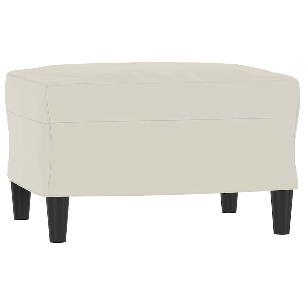 vidaXL Υποπόδιο Κρεμ 60x50x41 εκ. Βελούδινο