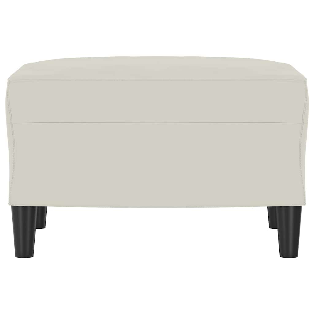 vidaXL Υποπόδιο Κρεμ 60x50x41 εκ. Βελούδινο