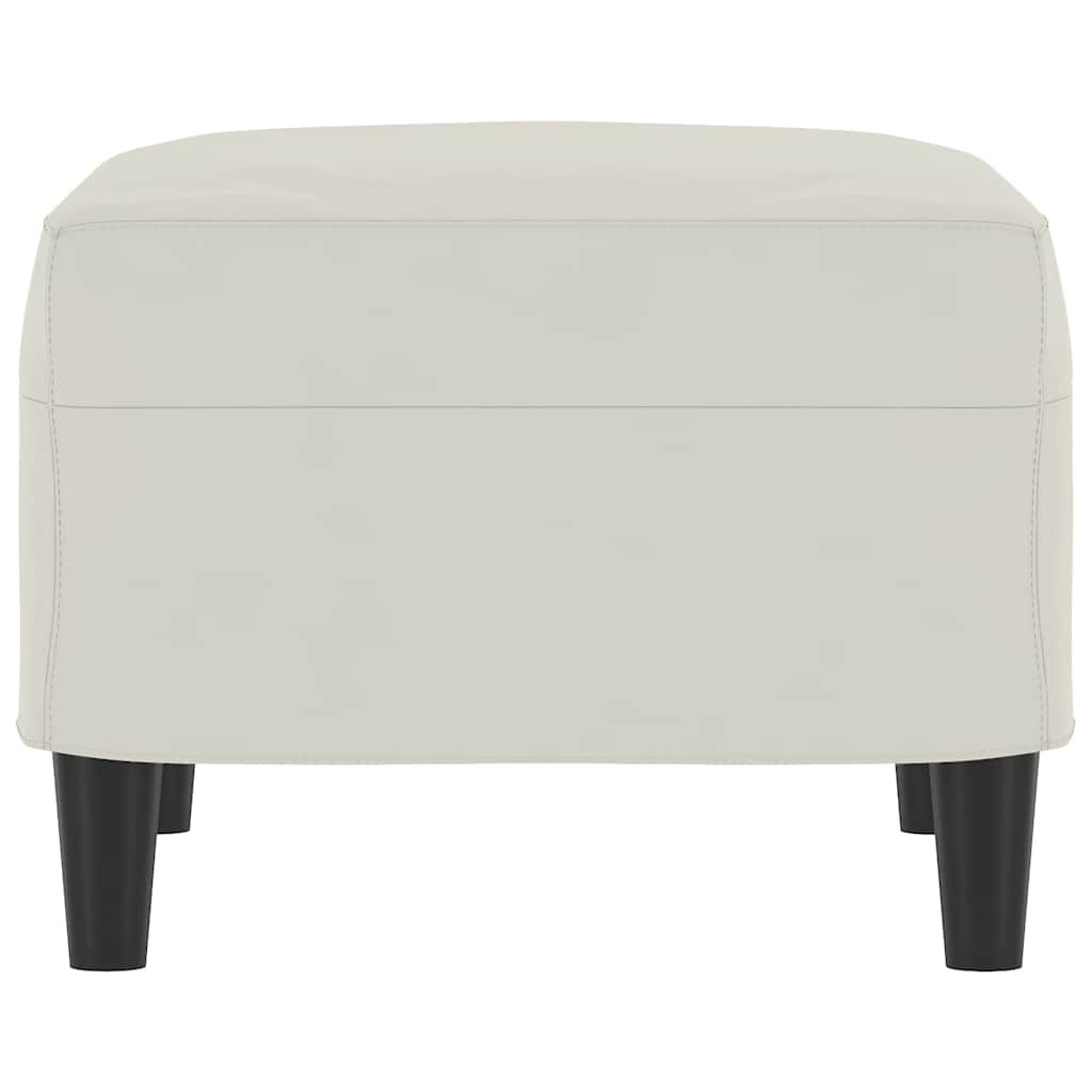 vidaXL Υποπόδιο Κρεμ 60x50x41 εκ. Βελούδινο