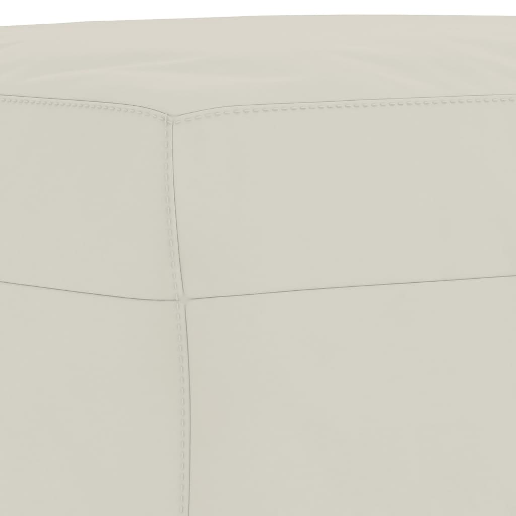 vidaXL Υποπόδιο Κρεμ 60x50x41 εκ. Βελούδινο