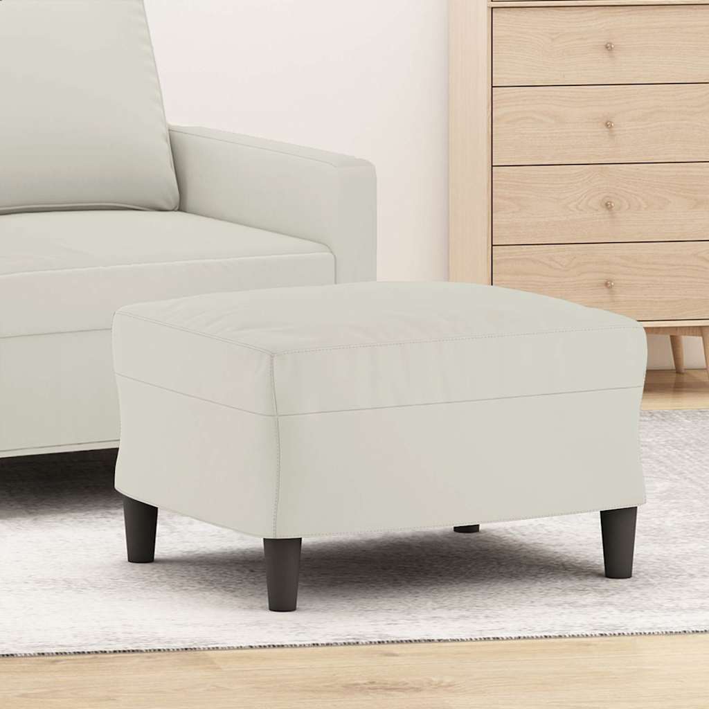 vidaXL Υποπόδιο Κρεμ 60x50x41 εκ. Βελούδινο