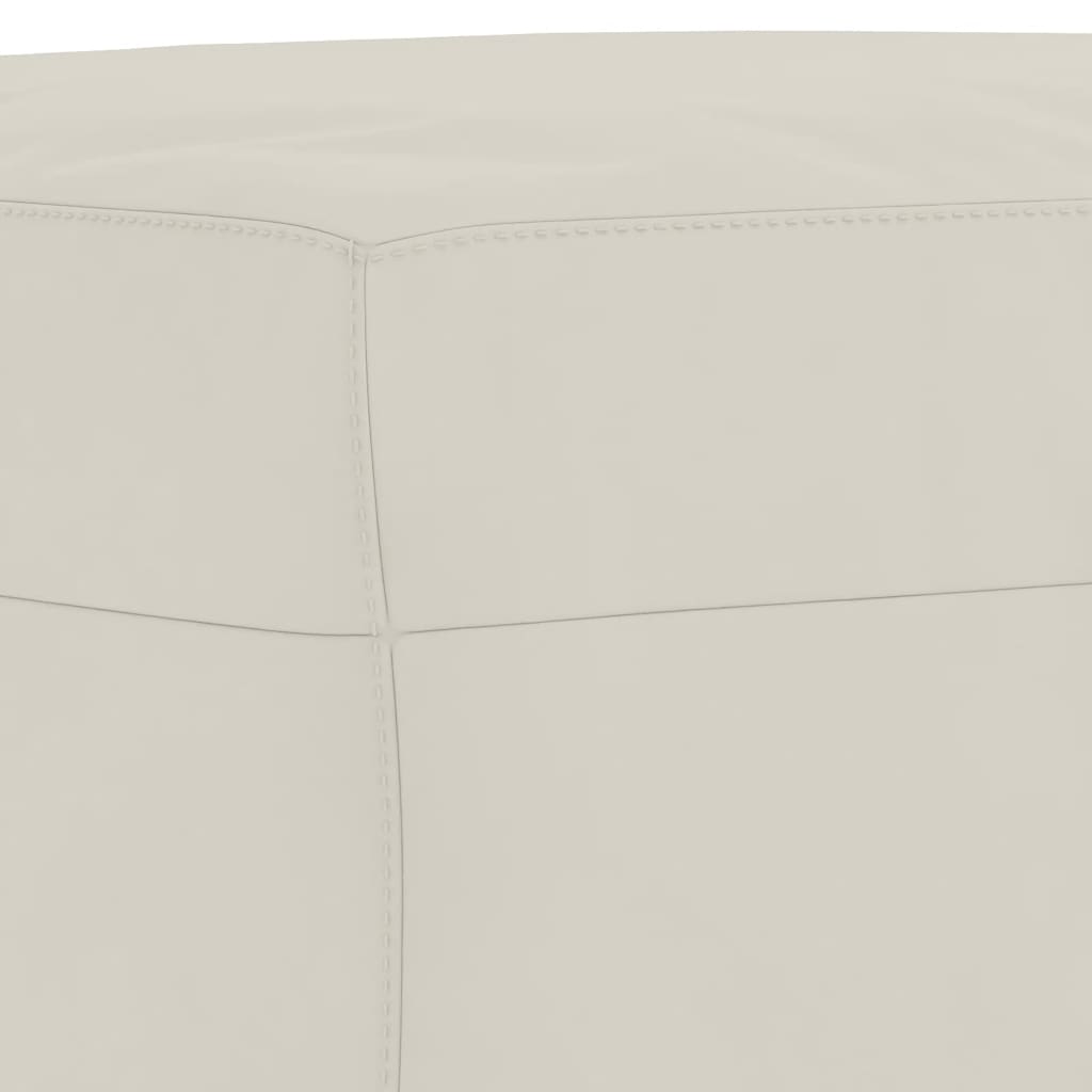 vidaXL Υποπόδιο Κρεμ 70x55x41 εκ. Βελούδινο