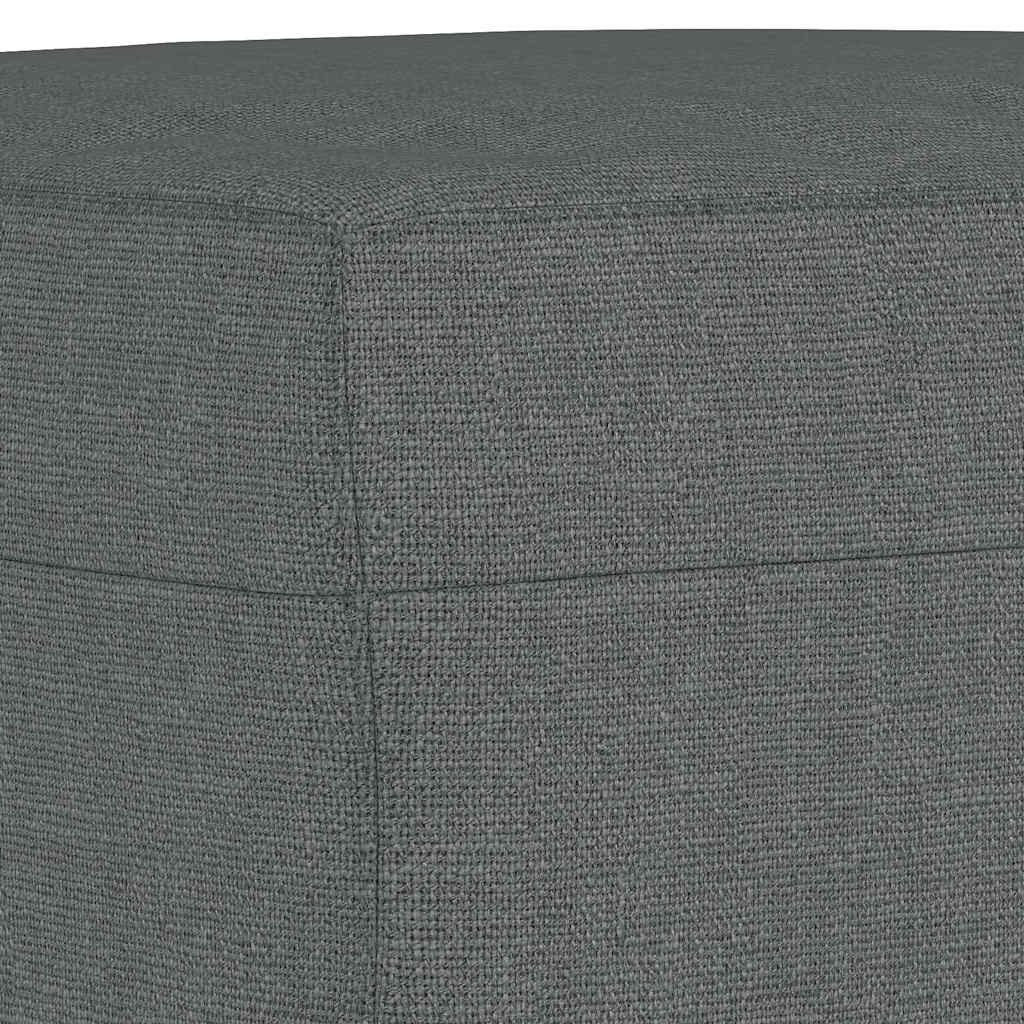 vidaXL Υποπόδιο Σκούρο Γκρι 60 x 50 x 41 εκ. Υφασμάτινο