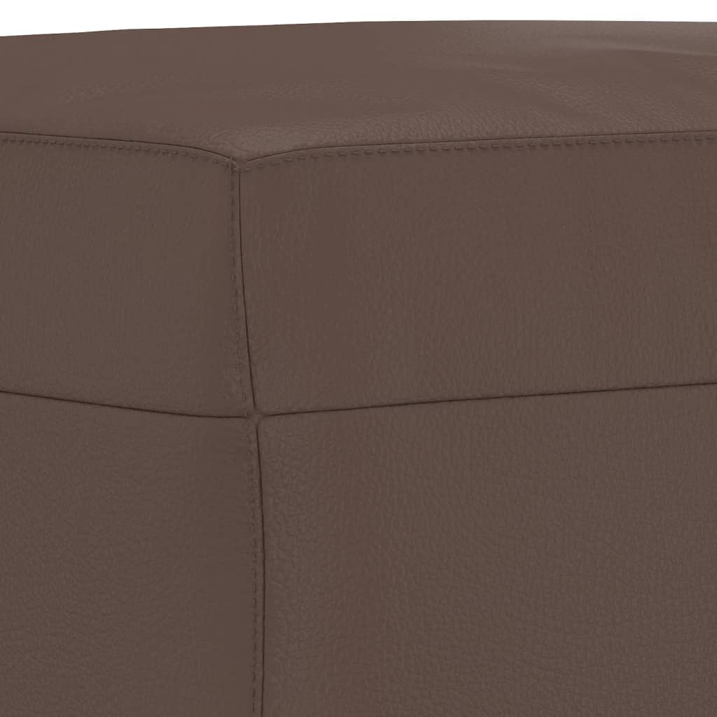 vidaXL Υποπόδιο Καφέ 60x50x41 εκ. από Συνθετικό Δέρμα