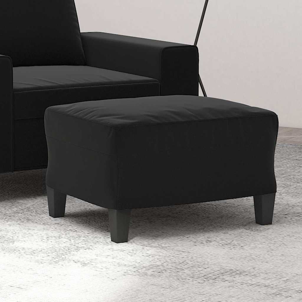vidaXL Υποπόδιο Μαύρο 60 x 50 x 41 εκ. από Ύφασμα Μικροϊνών