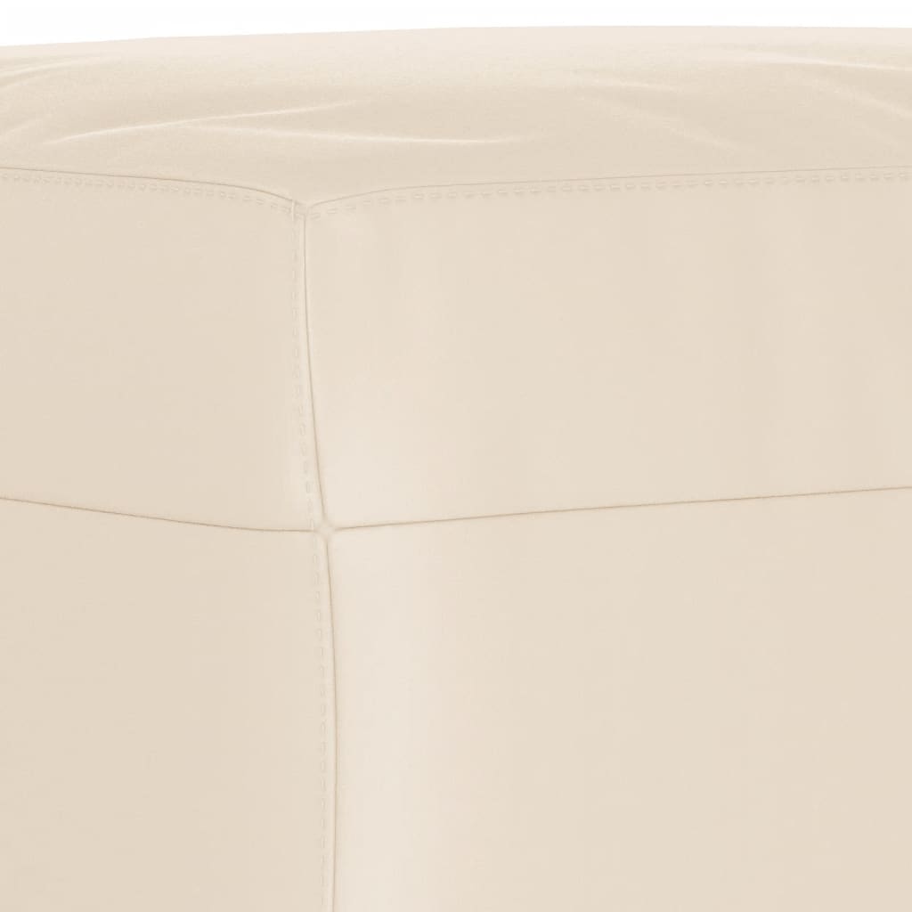 vidaXL Υποπόδιο Μπεζ 60x50x41 εκ. από Ύφασμα Μικροϊνών