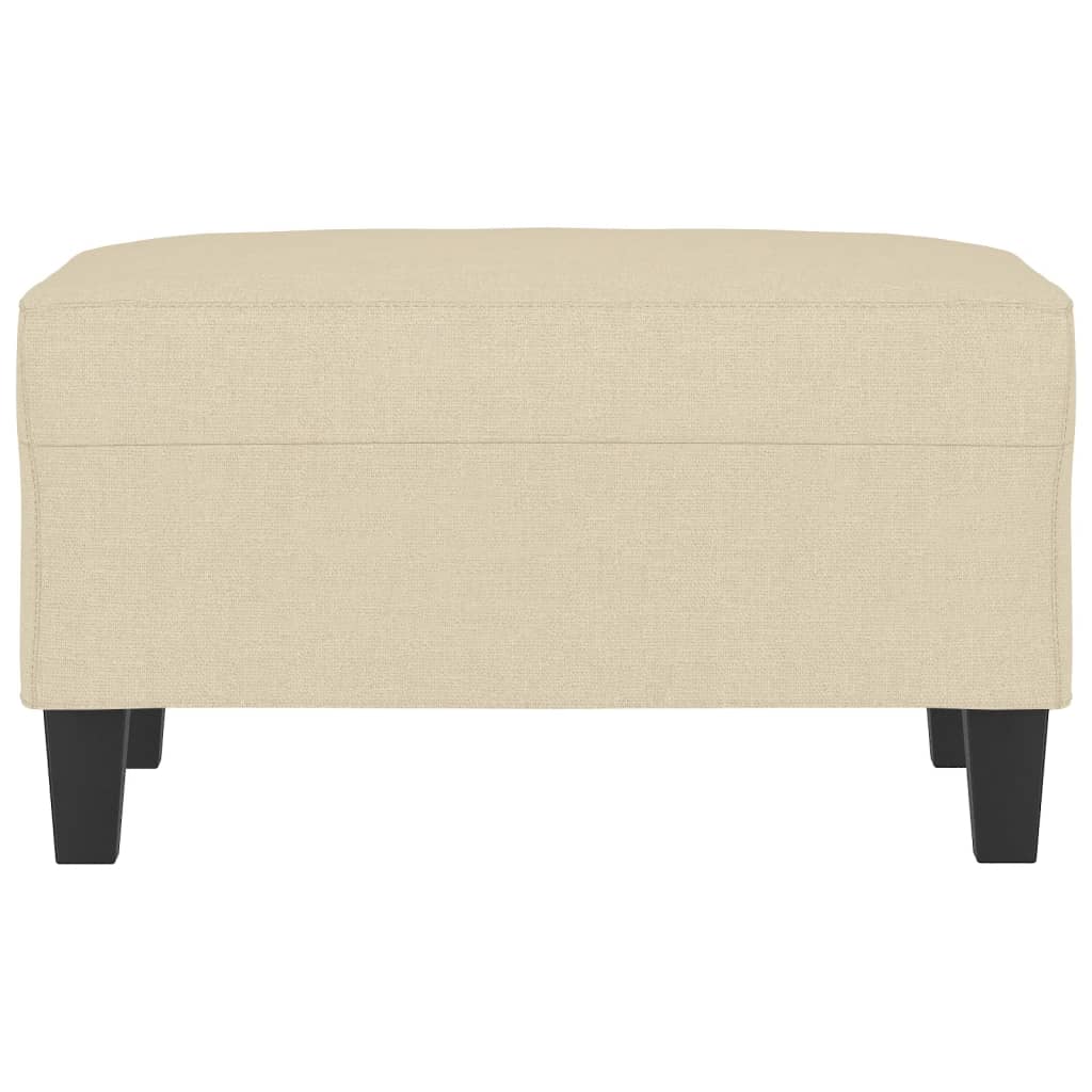 vidaXL Υποπόδιο Κρεμ 70 x 55 x 41 εκ. Υφασμάτινο