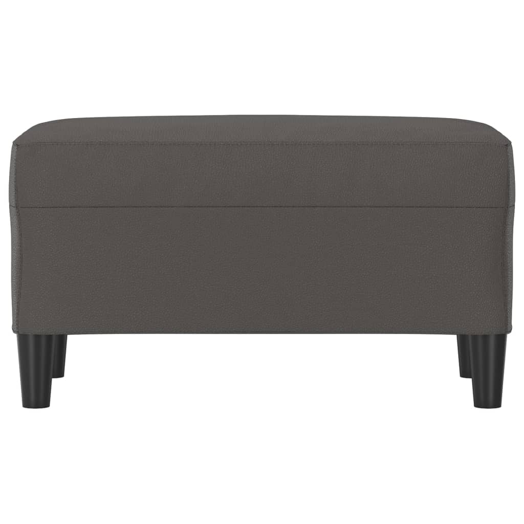 vidaXL Πάγκος Γκρι 70 x 35 x 41 εκ. από Συνθετικό Δέρμα