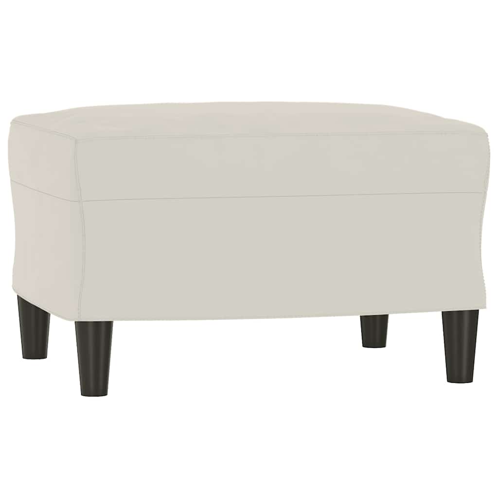 vidaXL Πάγκος Κρεμ 70 x 35 x 41 εκ. Βελούδινος