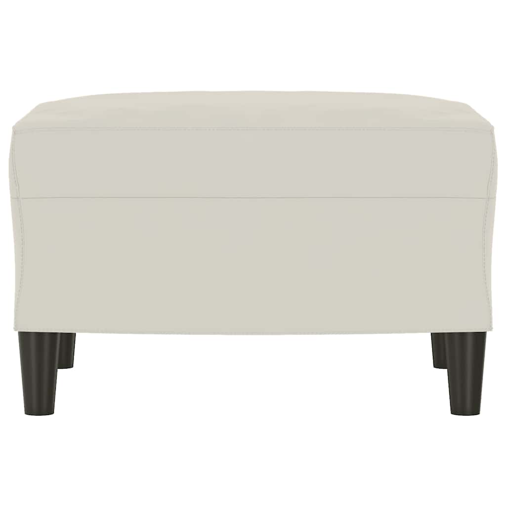 vidaXL Πάγκος Κρεμ 70 x 35 x 41 εκ. Βελούδινος
