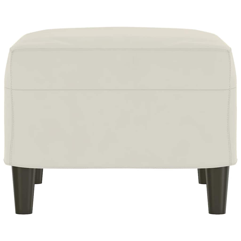 vidaXL Πάγκος Κρεμ 70 x 35 x 41 εκ. Βελούδινος