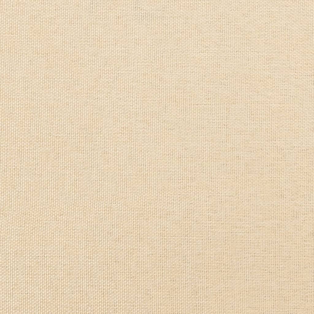 vidaXL Πάγκος Κρεμ 100x35x41 εκ. Υφασμάτινος