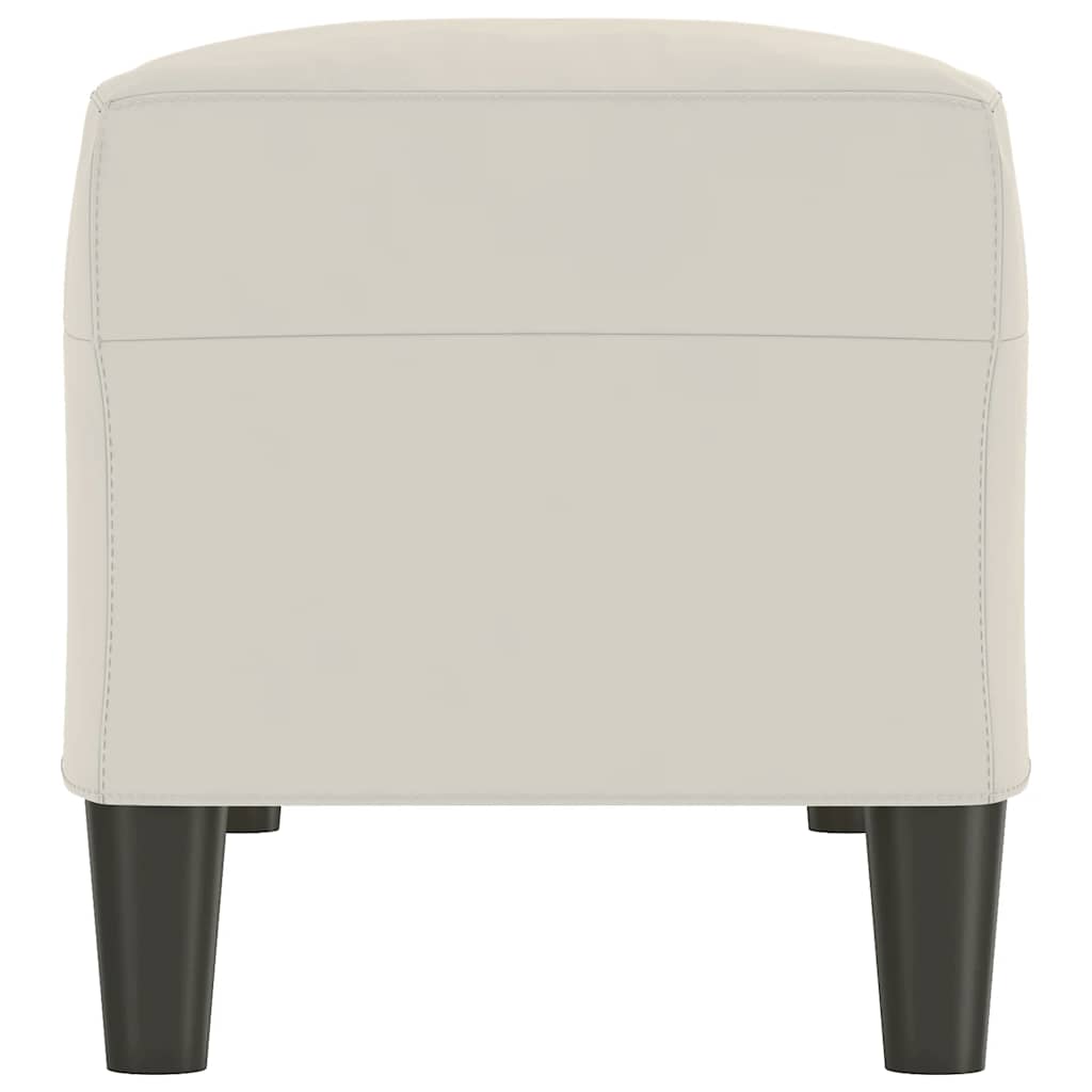 vidaXL Πάγκος Κρεμ 100x35x41 εκ. Βελούδινος