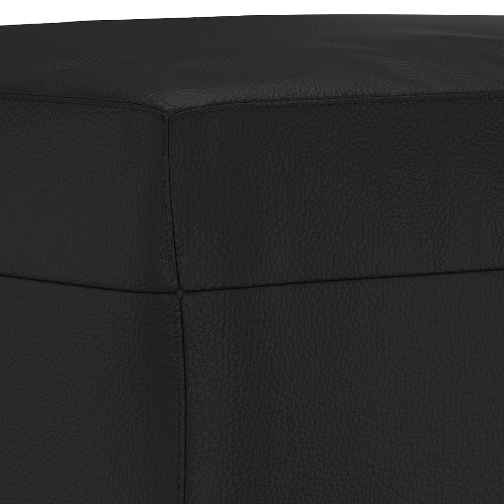 vidaXL Πάγκος Μαύρος 70 x 35 x 41 εκ. από Συνθετικό Δέρμα