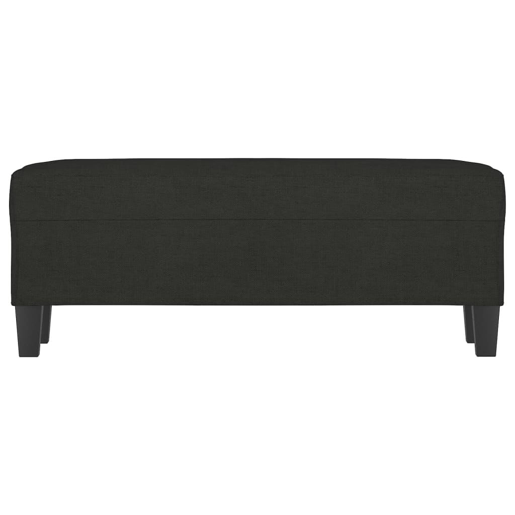 vidaXL Πάγκος Μαύρος 100x35x41 εκ. Υφασμάτινος