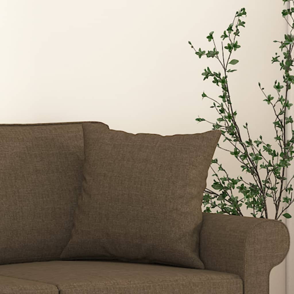 vidaXL Μαξιλάρια Διακοσμητικά 2 τεμ. Καφέ 40 x 40 εκ. Υφασμάτινα