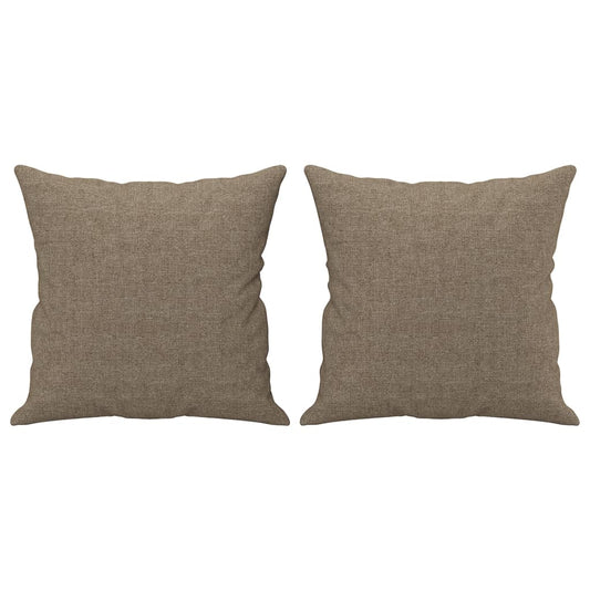 vidaXL Μαξιλάρια Διακοσμητικά 2 τεμ. Taupe 40 x 40 εκ. Υφασμάτινα
