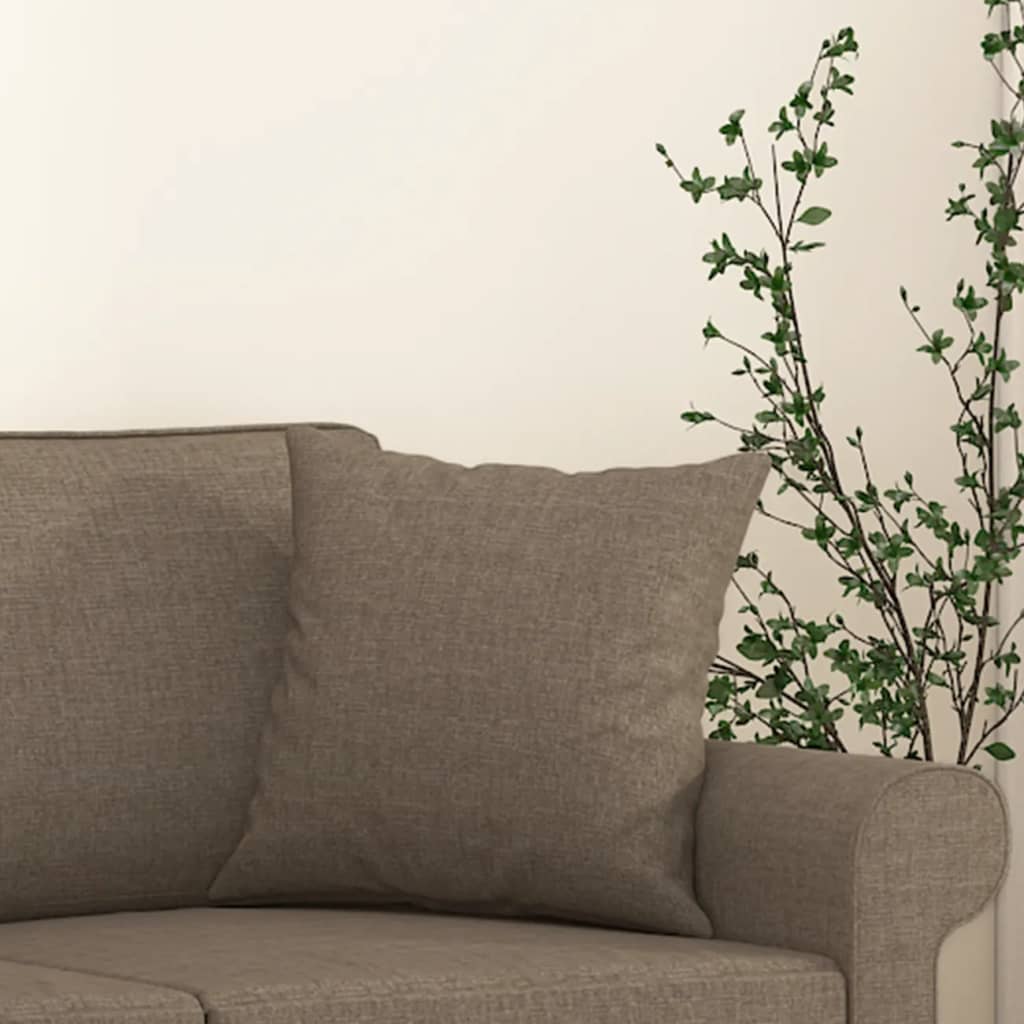 vidaXL Μαξιλάρια Διακοσμητικά 2 τεμ. Taupe 40 x 40 εκ. Υφασμάτινα