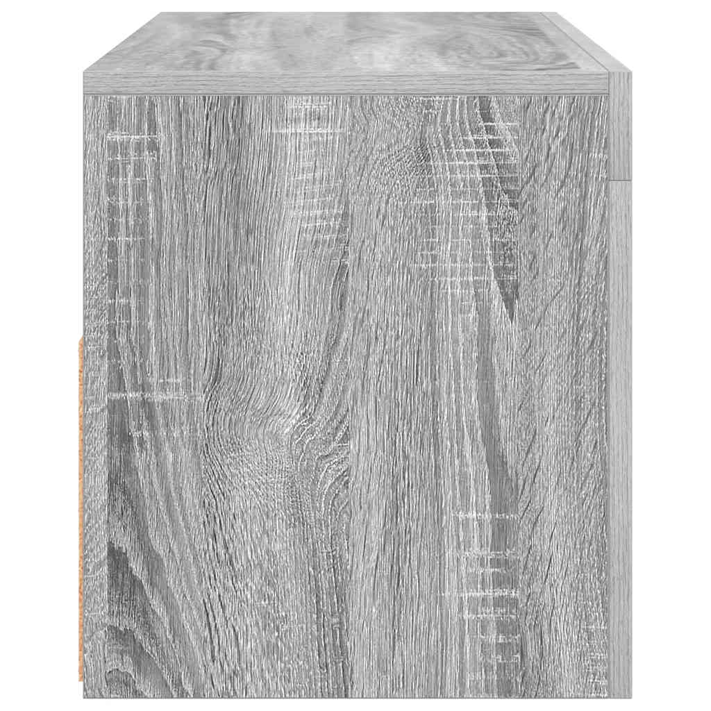 vidaXL Έπιπλο Τηλεόρασης με LED Γκρι Sonoma 90x35x40 εκ.