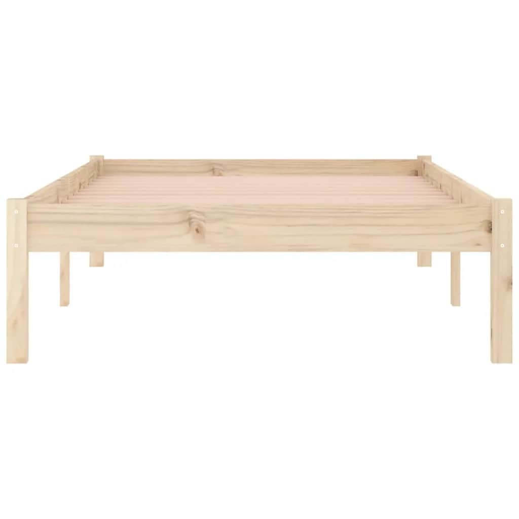 vidaXL Σκελετός Κρεβατιού Χωρίς Στρώμα Twin 100x190εκ. Μασίφ Πεύκο