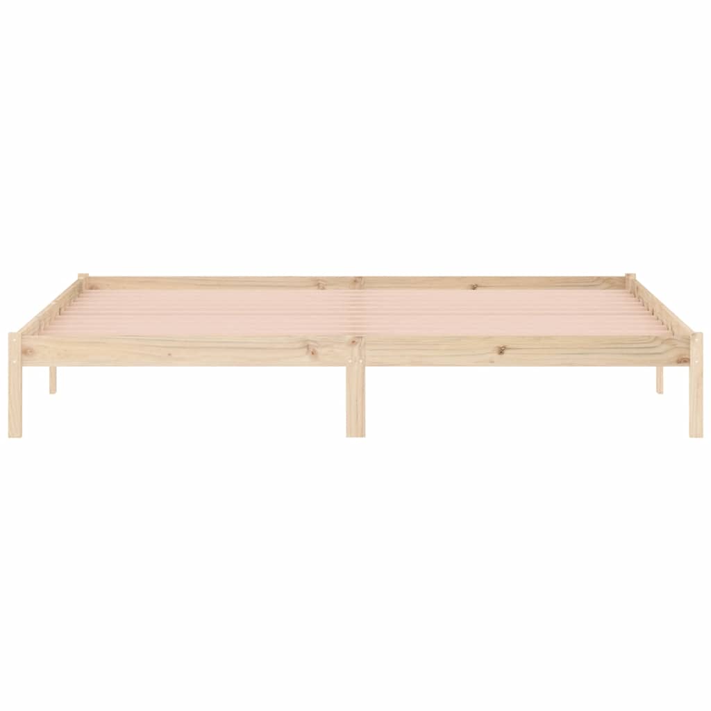 vidaXL Σκελετός Κρεβ. Χωρίς Στρώμα 193x203 εκ. από Μασίφ Ξύλο Πεύκου