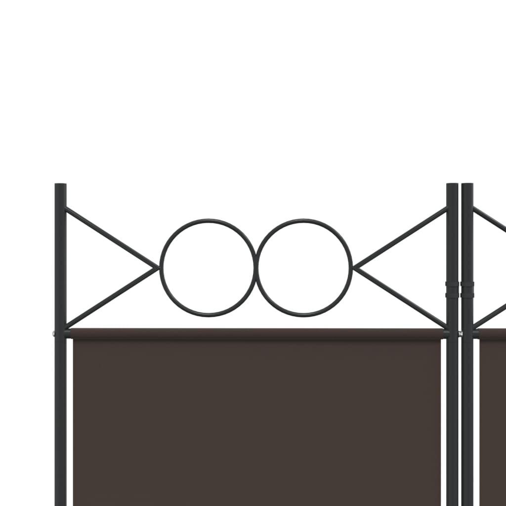 vidaXL Διαχωριστικό Δωματίου με 6 Πάνελ Καφέ 240x220 εκ. από Ύφασμα