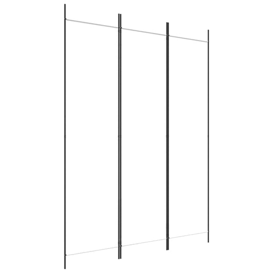 vidaXL Διαχωριστικό Δωματίου με 3 Πάνελ Λευκό 150 x 200 εκ. Υφασμάτινο