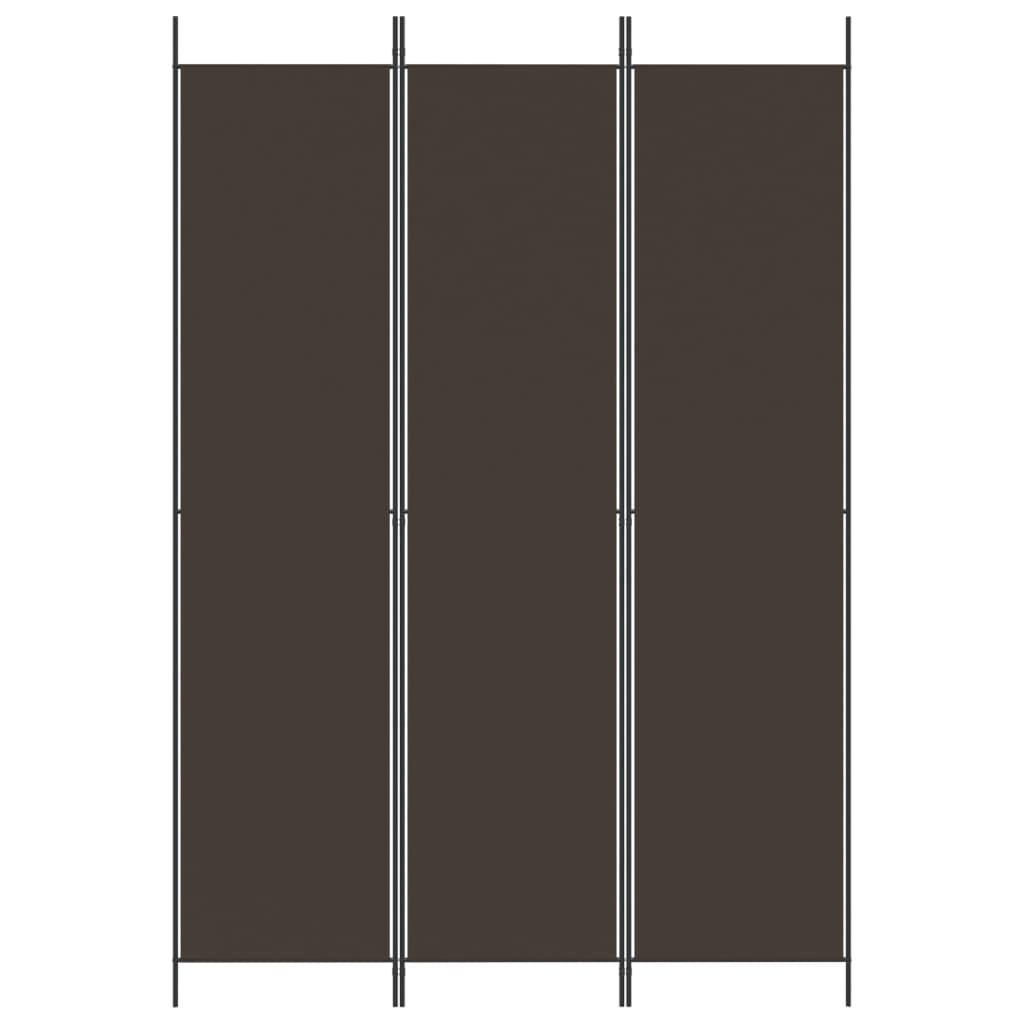 vidaXL Διαχωριστικό Δωματίου με 6 Πάνελ Καφέ 150x220 εκ. από Ύφασμα
